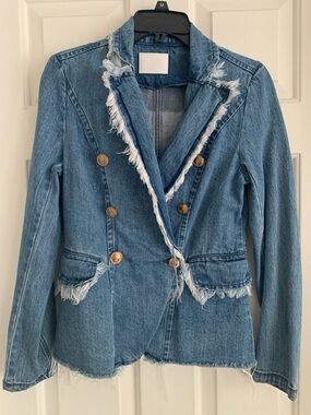 Blue Revival Lindsay Frayed Denim Jacket